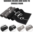 Door Mat, Durable Welcome Mat Low Profile Floor Mat Front Doormat Non Slip Mats Entrance Rectangular Easy to Clean Doormat, for Entryway, Patio, High Traffic Areas (36"x24",Black) by CozyNest Decor