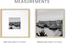 HAUS AND HUES Solid Oak Wood 8”x8” Picture Frames Matted to 4”x4” Set of 6-8x8 Standard Square Picture Frames, Photo Gallery Wall Frame Set, Beige 8x8 Picture Frames Matted (Beige Oak Frames) by CozyNest Decor