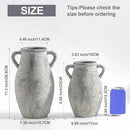 Large Ceramic Rustic Vase,11.3 inch Tall Farmhouse Flower Vase with 2 Handles for Home Decor, Living Room Entryway Table Centerpiece Decor by GreenHaven Gardens
