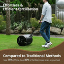 Compost Spreader 30 Inch Peat Moss Spreader with Installation Support Accessories, Metal Mesh Roller Lawn Spreader for Top Soil, Manure, Mulch, Top Dressing - Garden spreaders for lawns by GreenHaven Gardens