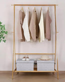 WUIKE Storage Bins with Lids, Collapsible Stackable Storage Bins with Handles, Clothing Storage Containers for Closet, Fabric Shelf Baskets, Large, Light Gray/Slub Gray, 3-Pack by CozyNest Decor