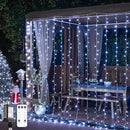 JMEXSUSS 900LED Christmas Curtain Lights, 9.5x29.5ft White Indoor/Outdoor Plug-in with Remote, Window Hanging String Lights for Bedroom, Wedding, Xmas Decoration by CozyNest Decor