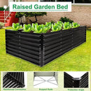 JERIA 8×4×2ft Galvanized Raised，Outdoor Metal Raised Garden Bed, Rectangular Deep Root Planter Box for Vegetables, Flowers, Herbs by GreenHaven Gardens