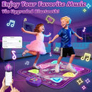 Dance Mat for Kids, Light-up 6-Button Dance Pad with Wireless Bluetooth & 5 Game Modes, Toddler Electronic Dance Mats Musical Dancing Toys Christmas Birthday Gifts for Boys Girl Aged 3 4 5 6 7 8 9 10+ by TinyTreasures Baby Boutique