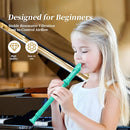 Soprano Recorder for Kids Beginners, German Fingering, C Key, 3 Piece with Cleaning Rod, Bag, Fingering Chart (Green)… by TinyTreasures Baby Boutique