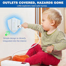 Outlet Covers Baby Proofing, 48 Pack Child Proof Plug Socket Covers Electric Plug Protectors Safety Caps with Hidden Pull Handle, for US 3-Prong, Snail by TinyTreasures Baby Boutique