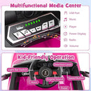 Costzon Ride on Car, 12V Licensed Ford Mustang Shelby GT500 Kids' Electric Vehicles w/Remote Control, USB Port, Radio, Music, Player, High Low Speed & Soft Start, Racing Kids Car for Toddlers (Pink) by TinyTreasures Baby Boutique