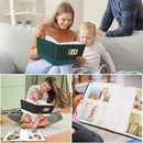 RECUTMS Photo Album with 200 Photos, Leather Cover with Front Window, 4x6 Picture Albums Book for Wedding, Family, Baby, Kids, Birthday, Couple (Beige) by TinyTreasures Baby Boutique
