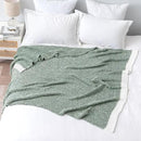 MIULEE Green Super Soft Throw Blanket for Bed, Twin Size Cozy Fluffy Warm Blankets Knit Blankets for Couch, Sofa, Chair, Living Room, Camping, Picnic, 60 x 80 inch by CozyNest Decor