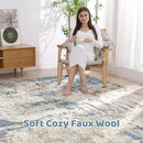 6x9 Area Rugs Washable Rug: Large Abstract Modern Soft Stain Resistant Indoor Floor Non Slip Accent Carpet for Living Room Bedroom Nursery Playroom Dining Room Office Dorm Home House Decor- Tan by TinyTreasures Baby Boutique