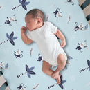 Lambs & Ivy Jungle Party 3-Piece Elephant/Monkey Baby Crib Bedding Set by TinyTreasures Baby Boutique