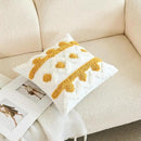 HOdo Home 18x18 Throw Pillow Covers, 2PCS Tufted Boho Jacquard Pillow Covers,Farmhouse Decorative Pillow Cover,Pillow Cases for Couch Sofa Bed Stylish Decor, Simple Textured Cushion Sham by CozyNest Decor