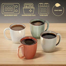 Ceramic Coffee Mugs Set of 4 - 16 oz Coffee Mug Set of 4 - Thick Durable Ceramic Mugs with Comfortable Handles - Dishwasher & Microwave Safe - Mug Sets 4 Beautiful Colors - Large 16 oz Full Capacity by CozyNest Decor