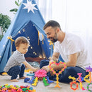 250 Pieces Building Blocks Kids STEM Toys Educational Building Toys Interlocking Solid Plastic Discs Sets for Preschool Boys and Girls Aged 3+ by TinyTreasures Baby Boutique