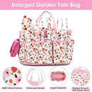 Gardening Gifts for Women, MQJIAZHI Gardening Tools for Women, Garden Tool Set, Floral Gardening Hand Tools with Garden Tools Bag, Heavy Duty Gardening Kit Women Gifts for Mom, Girlfriend (Pink) by GreenHaven Gardens