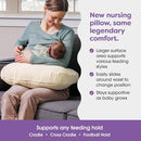 Boppy Nursing Pillow - Ergonomic Bottle & Breastfeeding Pillow with High, Firm, Large Area, Water-Repellent Cushion with Washable Cover; Baby Safety Alliance Verified - Oatmeal Boucle by TinyTreasures Baby Boutique
