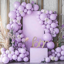 JOYIN 150 Pcs Pastel Purple Balloons, Different Sizes 18 12 10 5 Inch Pastel Purple Latex Balloon Arch Kit with Instruction for Birthday Party Graduation Wedding Holiday Decoration by TinyTreasures Baby Boutique