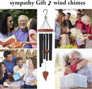 Wind Chimes for Outside, Memorial Wind Chimes with 6 Long Metal Tubes, Sympathy Wind Chime with Sound, Perfect for Garden, Patio and Yard by CozyNest Decor