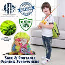 CozyBomB™ Magnetic Fishing Toys Game Set for Kids | Water Table Bathtub Kiddie Pool Party & Pole Rod Net, Plastic Floating Fish Toddler Color Ocean Sea Animals Birthday Age 3 4 5 6 Year by TinyTreasures Baby Boutique