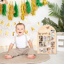 R HORSE My First Year Photo Frame Board, 3D Butterfly Baby First Year Picture Frame 12 Months Milestone Display Wood Board Baby Keepsake 1st Birthday Nursery Decor Gift for Boy Girl by TinyTreasures Baby Boutique