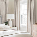 MIULEE 100% Blackout Linen Textured Curtains for Bedroom Solid Thermal Insulated Ivory Grommet Room Darkening Curtains & Drapes Luxury Decor for Living Room Nursery 52 x 102 Inch (2 Panels) by TinyTreasures Baby Boutique