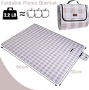 Extra Large Picnic Blanket 80''x 60'' Picnic Mat Waterproof Sand Proof Foldable for Beach, 5-Layer Outdoor Blanket for 6 to 8 Adults,Camping Lawn Hiking Travel Park Music Festival Wedding Mats(Brown) by TinyTreasures Baby Boutique