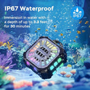 INSMY IP67 Waterproof Bluetooth Speaker, Shower Speaker Portable Small Clip-on, Multi Sync 100+ Speakers, Big Volume Booming Bass, 24H Playtime/Floatable/RGB Lights for Outdoor/Kayak/Beach (Black) by TinyTreasures Baby Boutique