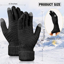 Geyoga 2 Pairs Women's Winter Touch Screen Gloves Soft Warm Fleece Lined Knit Elastic Cuff Winter Texting Gloves by TinyTreasures Baby Boutique