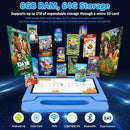 Tablet for Kids, 10.1 inch IPS HD Touchscreen Android 14 64 GB Storage, 8GB RAM, Octa Core Kids Tablet, Parental Controls, 12-hr Battery, WiFi, GPS - Blue by TinyTreasures Baby Boutique