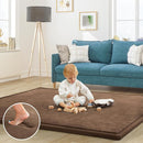 Baby Play Mat for Floor Tummy Time Nursery Rug Muscle Area Rug Playroom Rug Tatami 50 * 50" Memory Foam 1.3" Thick Crawling Mat For Babies,Toddlers, Infants, Kids,Floor Mat,Coffee by TinyTreasures Baby Boutique