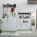 Garage Tool Organizer Wall Mounted, 64 Inches Adjustable Garden Tool Organizer Rack, 20 Pcs Heavy Duty Yard Tool Organizer Hold Up to 900lbs by GreenHaven Gardens