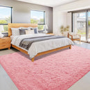 8x10 Area Rug for Living Room: Fluffy Shag Soft Washable Rugs Large Fuzzy Plush Indoor Carpet for Bedroom Nursery Playroom Kids Girls Boys Room (Pink, 8'x10') by TinyTreasures Baby Boutique