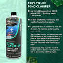 Pond Clarifier - Fish-Friendly Koi Pond Water Clarifier to Quickly Clear Murky Pond Water and Remove Pond Sludge with Natural Enzymes - Fish Pond Water Treatment - AquaDoc Pond Supplies by GreenHaven Gardens