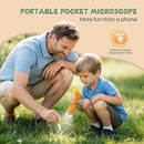 Handheld Microscope for Kids Portable Pocket Digiscope - 2" IPS HD Screen 1000X Digital Microscopes Camera PC Compatible 3-12 Year Old Girl Boy Science Edu Fun Birthday Gifts Toys by TinyTreasures Baby Boutique