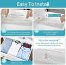 Vtopmart 8 Pack Drawer Dividers for Clothes, 4" High 10.2"-16.6" Adjustable Expandable Dresser Drawer Organizer, Clear Plastic Separators for Dresser, Baby Clothing, Underwear, Cosmetic, Toiletries by TinyTreasures Baby Boutique