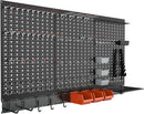 TORACK Metal Pegboard Wall Organizer System for Garage, 109PCS Pegboard Accessories Organizer Kit with Pegboard Bins, Hooks, Peg Locks, Pegboard Storage System for Workbench(Black) by GreenHaven Gardens