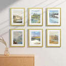 Vittanly 11x14 Picture Frames Set of 9, Shatter Resistant Plexiglass, Display 8x10 Pictures with Mat or 11x14 without Mat, Photo Frames for Wall or Tabletop, Engineered Wood, Gold by CozyNest Decor