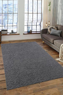 Non-Slip Washable 5x7 Area Rugs for Living Room Bedroom, Ultra Soft Bedside Rug, Indoor Floor Carpet for Kids Girls and Boys, Dorms, Nursery Rooms, Non-Skid Area Rug, Flower Anthracite Grey, 5'x7' by TinyTreasures Baby Boutique