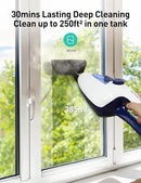 12-in-1 Steam Mop, Fast 15-Sec Heat-Up, 1500W Detachable Handheld Steam Cleaner with 2 Dirt Grip Pads, Removes 99.99% Stubborn Stains for Hardwood Floors, Clothes, Windows, Tiles, Furniture, Blue by CozyNest Decor