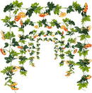 JUSTOYOU 2 Pack (15.8FT) Fake Rose Garland, Artificial Rose Vines Flowers Hanging Silk Rose Vine Wedding Home Backdrop Party Arch Arrangement Decoration by GreenHaven Gardens