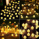 Solar String Lights Outdoor 2 Pack 200 Led 80FT Warm White Crystal Globe Lights with 8 Lighting Modes, Waterproof Solar Powered Patio for Garden Yard Porch Wedding Party Decoration by GreenHaven Gardens