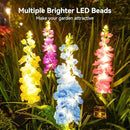 KOOPER Solar Lights Outdoor Garden Decor, 4 Pack Upgraded Delphinium Solar Garden Lights, 36 LEDs Garden Lights Solar Powered, Waterproof Solar Lights for Outside, Solar Flowers Lights for Yard Decor by GreenHaven Gardens