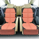Car Seat Protector for Child, 2 Pack Covers with Mesh Pockets & Non-Slip Backing, 600D Durable Under Seat for Back (Orange, Large) by TinyTreasures Baby Boutique