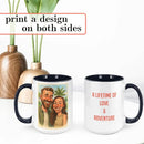 Personalized Coffee Mug, Custom Photo Caricature Gift, Funny Customized Coffee Gift for Men & Women, Custom Mugs with Pictures, Black 15oz Father's Day Mug by TinyTreasures Baby Boutique