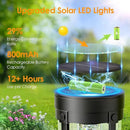 Solar Pathway Lights Outdoor Decor: Upgraded 4 Pack Bright Solar Powered Garden Lights Waterproof IP65, Long Lasting Decorative Outdoor Light for Yard Garden Patio Walkway Path (Warm White, 4 Pack) by CozyNest Decor