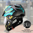 Kids Bike Helmet with Chin Guard, Adjustable Detachable Children’s Full Face Helmet for Girls and Boys, Cycling Helmets Skateboard, Scooter by TinyTreasures Baby Boutique