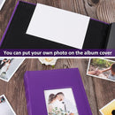 RECUTMS 6x4 Premium Leather Photo Album with 300 Pockets, Purple by TinyTreasures Baby Boutique
