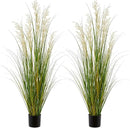 Artificial Plant, 47in Tall, 2pk Grass, Faux House Plants in Pot, Indoor Decorative Flowers &Greenery for Home and Office, Ideal Housewarming Gift by CozyNest Decor