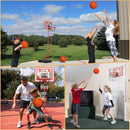 Kids Indoor Basketball Hoop with Scoreboard & Timer,Toddler Adjustable Height Basketball Goal Toy for Outdoor Backyard,Sports Game Play by TinyTreasures Baby Boutique