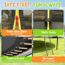 Gigu 10FT 12FT 14FT Recreational Trampolines with Enclosure Net and Ladder and Anti-Rust Coating, ASTM Approved Trampoline Outdoor for Kids and Adults Outdoor Yard Trampolines by TinyTreasures Baby Boutique